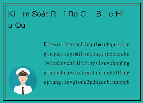 Kiểm Soát Rủi Ro Cờ Bạc Hiệu Quả