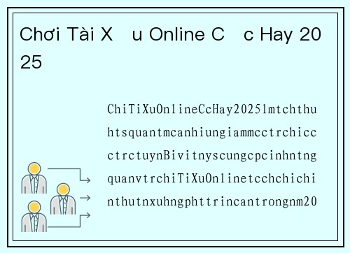 Chơi Tài Xỉu Online Cực Hay 2025