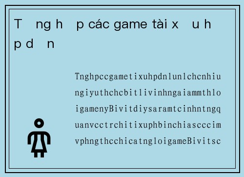 Tổng hợp các game tài xỉu hấp dẫn