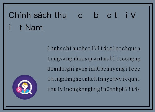 Chính sách thuế cờ bạc tại Việt Nam