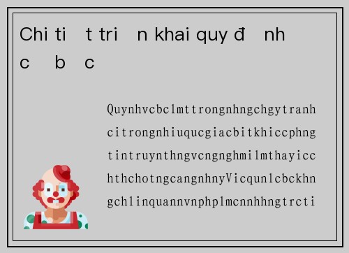 Chi tiết triển khai quy định cờ bạc