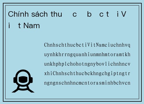 Chính sách thuế cờ bạc tại Việt Nam