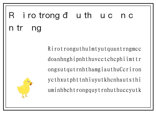 Rủi ro trong đấu thầu cần cẩn trọng